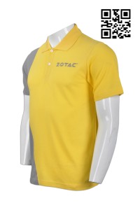 P662 設計拼色Polo恤 訂購團體工作Polo恤 電子行業 撞色款式 網上下單Polo恤 Polo恤專門店    黃色